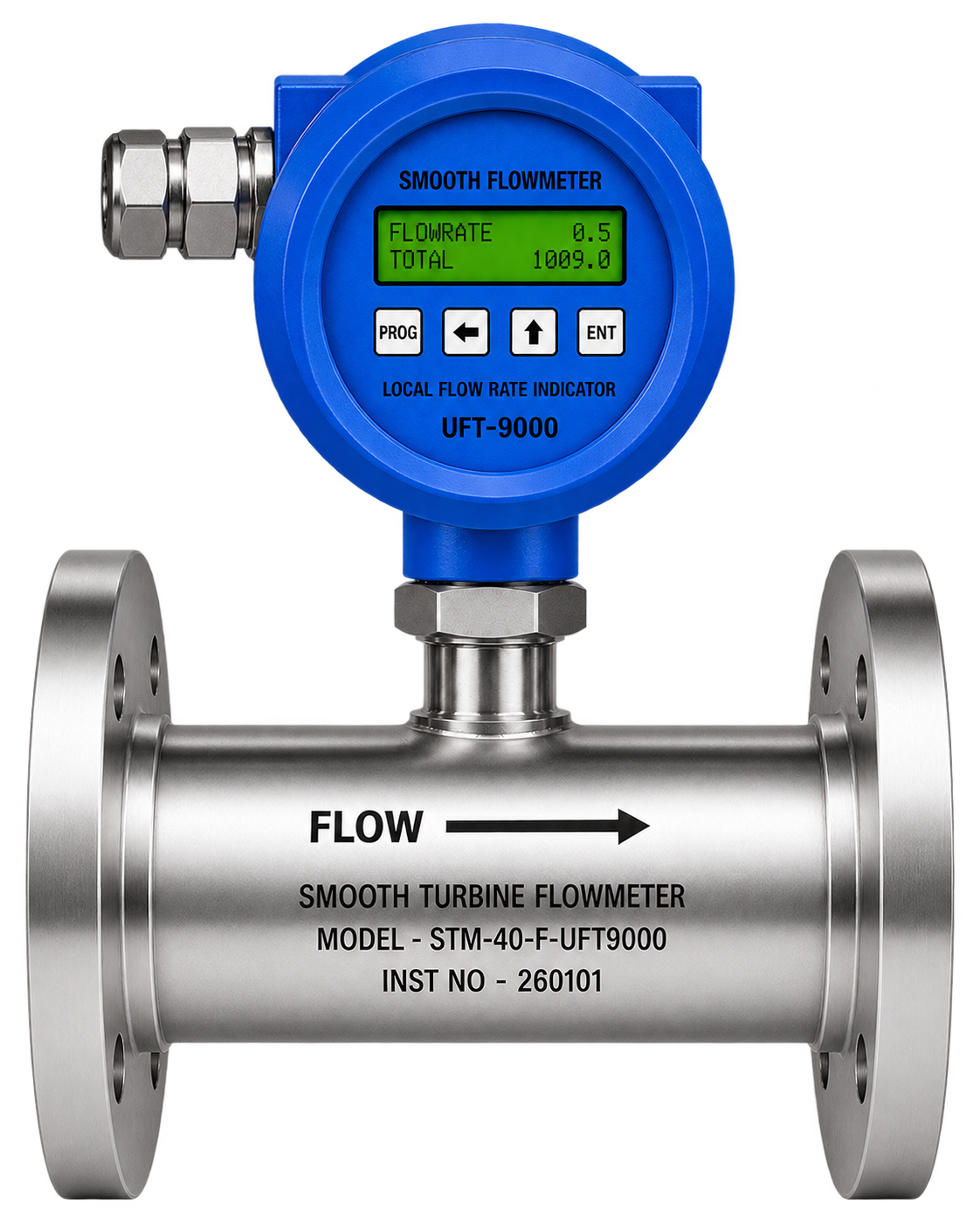 STM with Meter Mounted Battery-Operated Flow Indicator