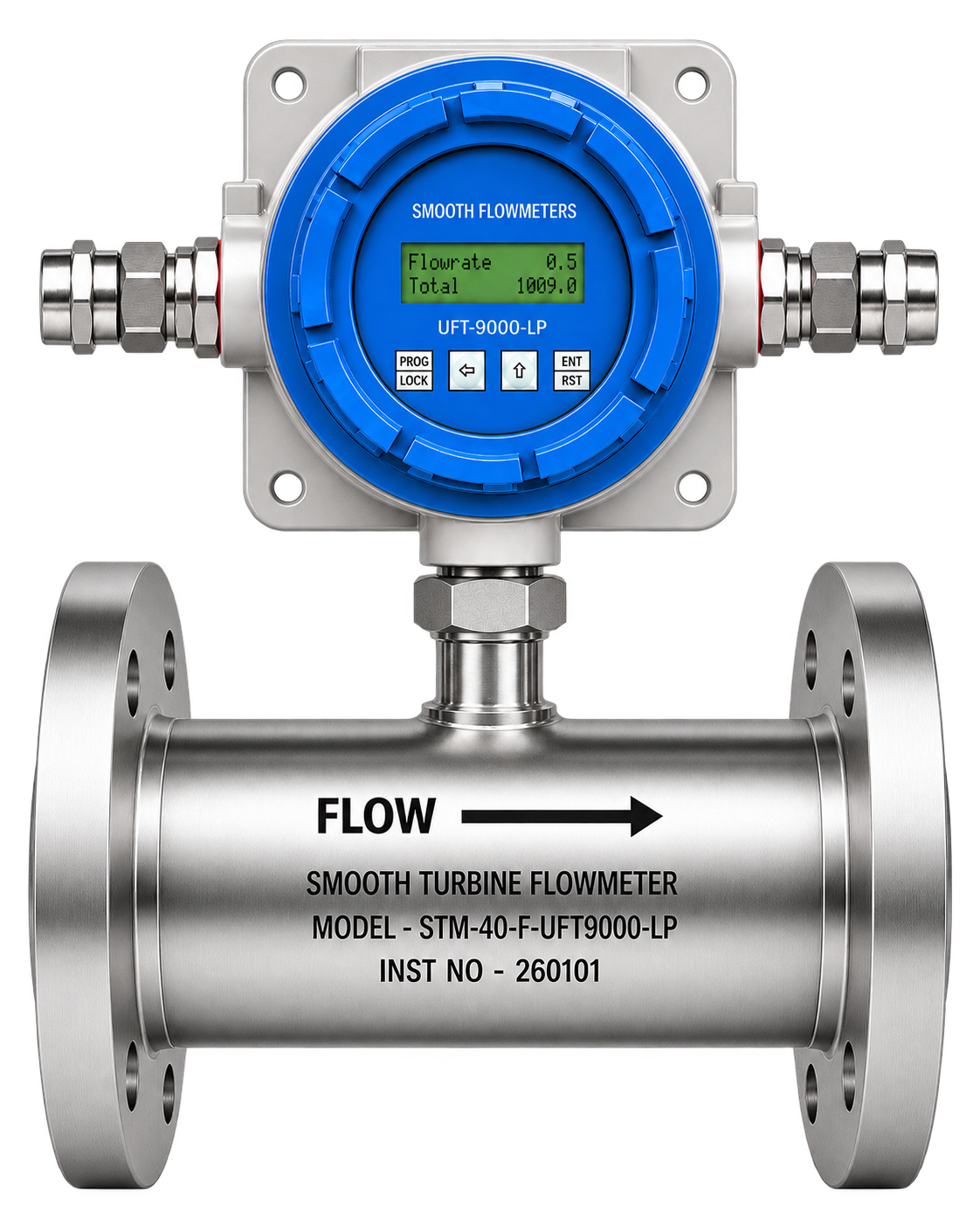 STM with Meter Mounted Battery-Operated Flow Indicator