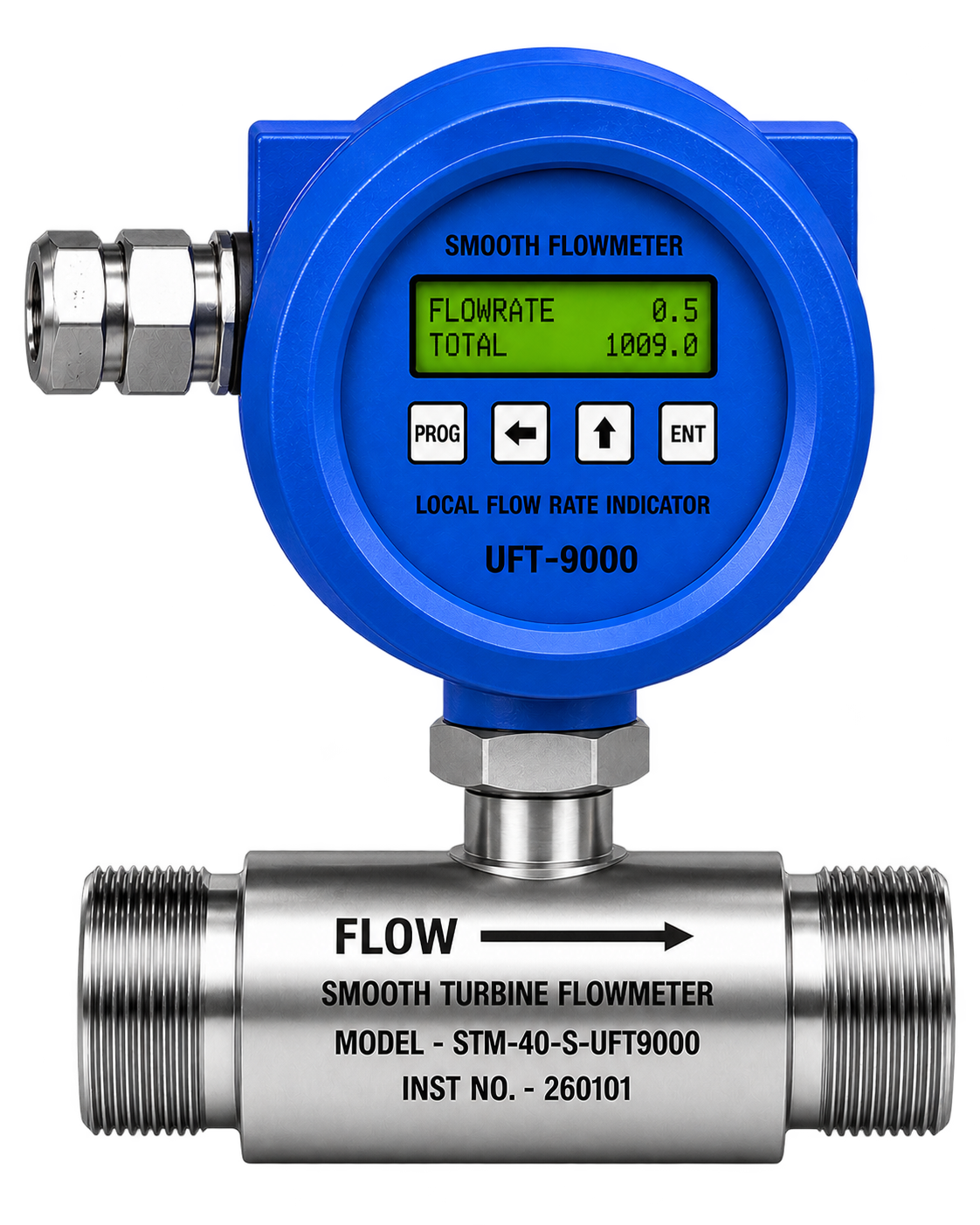 STM with Meter Mounted Battery-Operated Flow Indicator