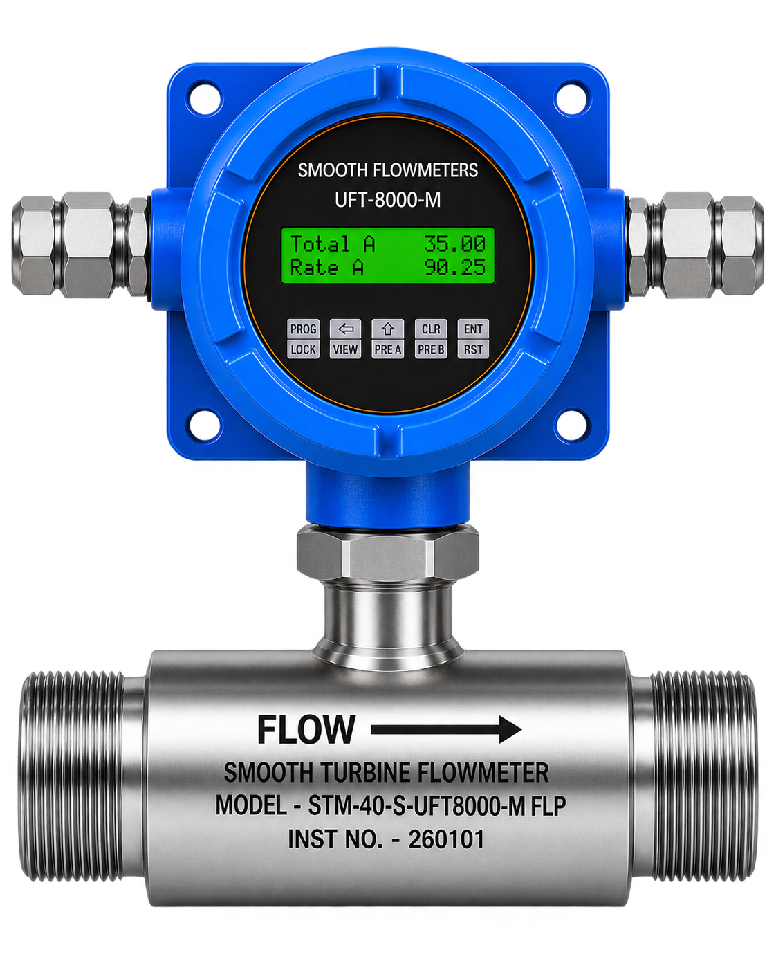STM with Meter Mounted Flow Indicator (24 VDC Operated)