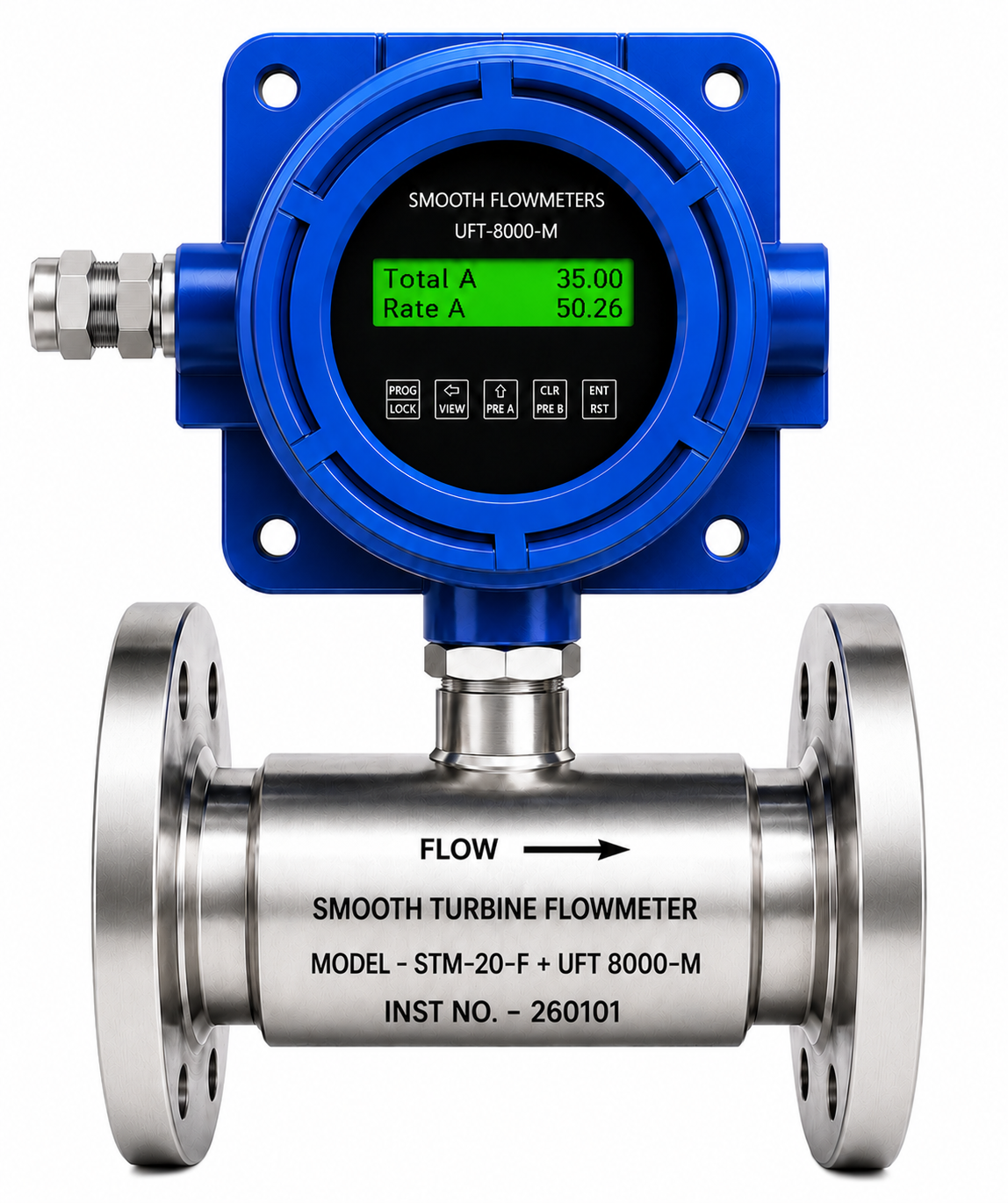 UFT 7000 Meter Mounted Battery-Operated Flow Indicator