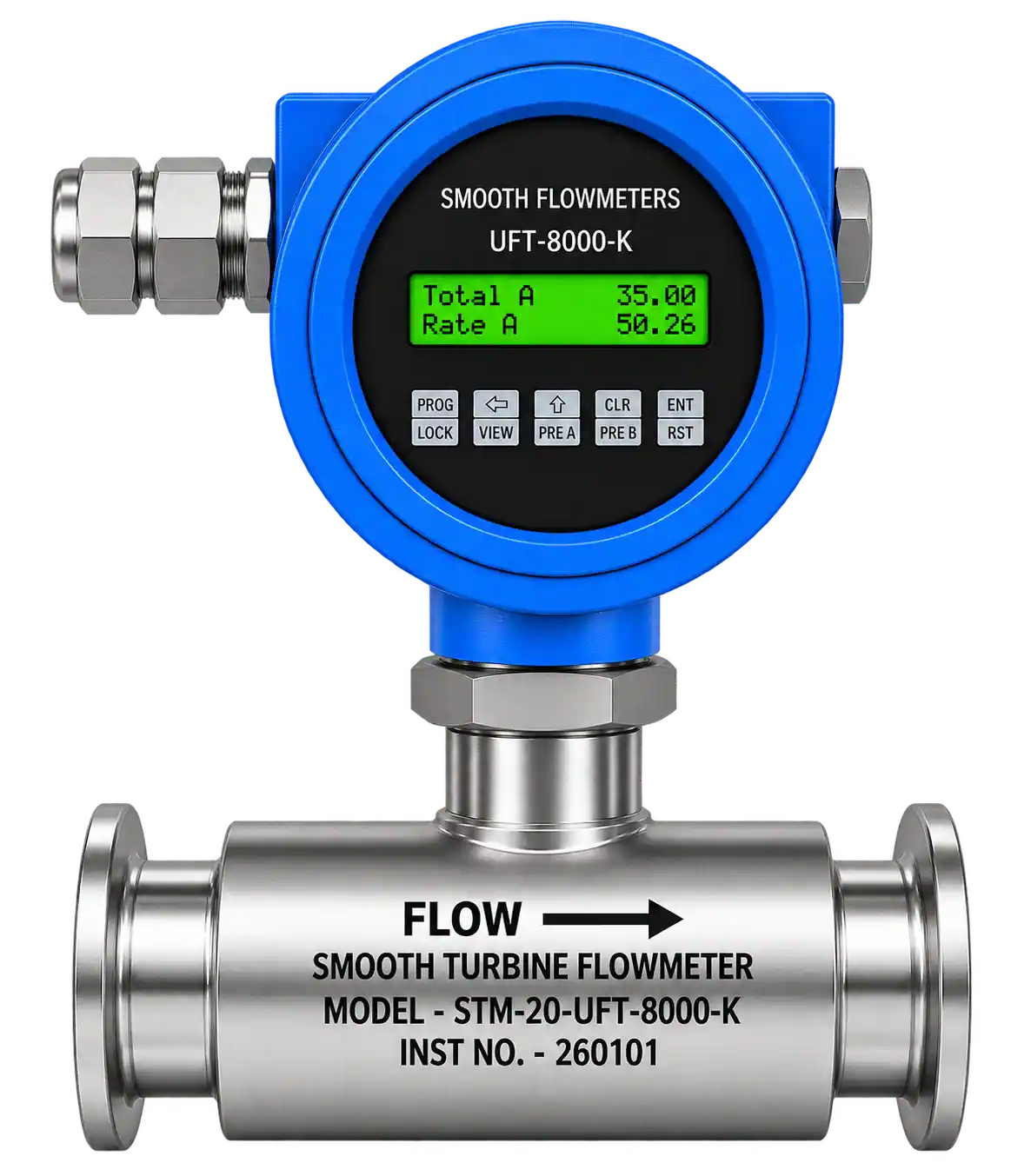 TCF with Meter Mounted Flow Indicator 24VDC Operated