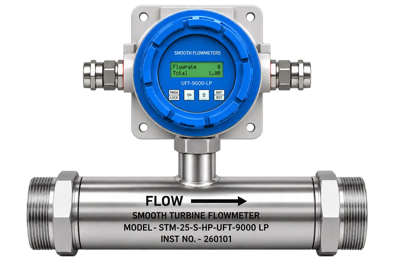 HP with Meter Mounted/handheld Battery-Operated Flow Indicator