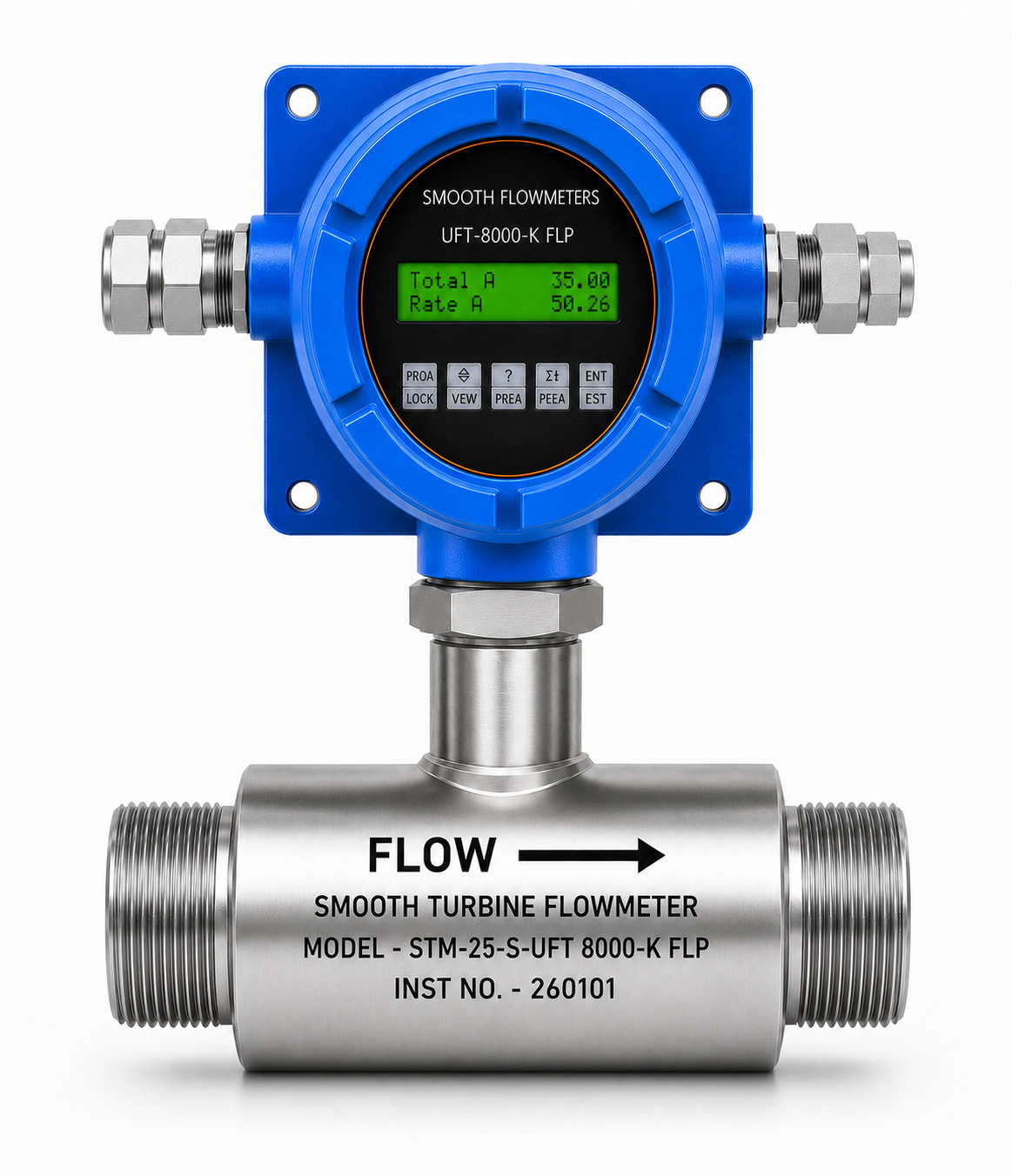 STM with Meter Mounted Battery-Operated Flow Indicator