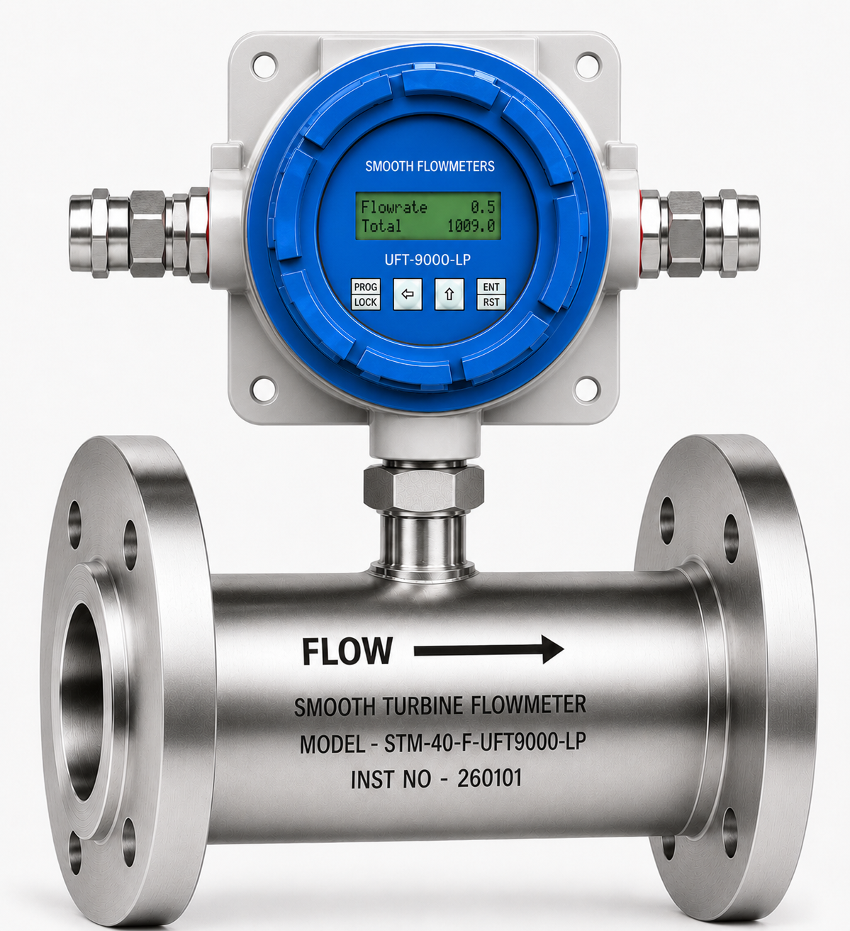STM with Meter Mounted Flow Indicator (24 VDC Operated)