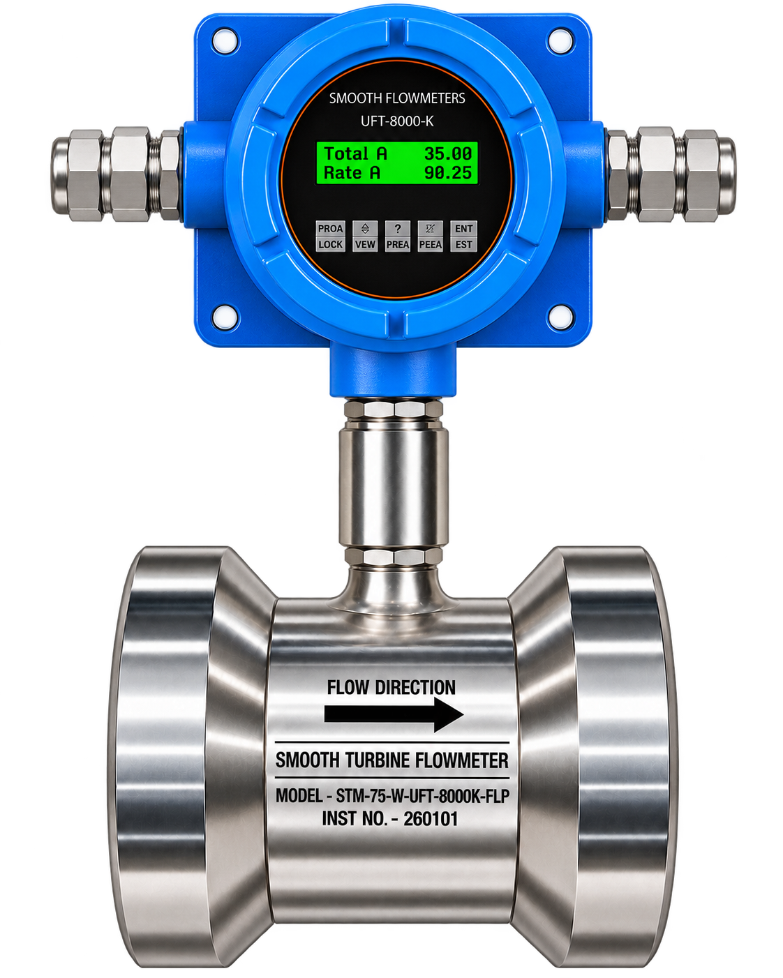 Wafer with Meter Mounted Flow Indicator 24VDC Operated