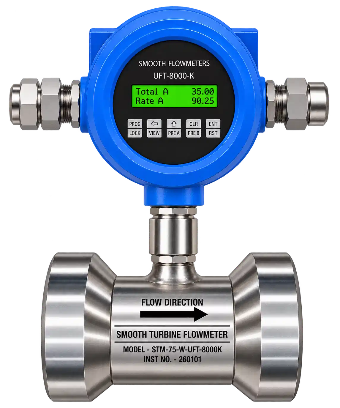 Wafer with Meter Mounted Flow Indicator 24VDC Operated